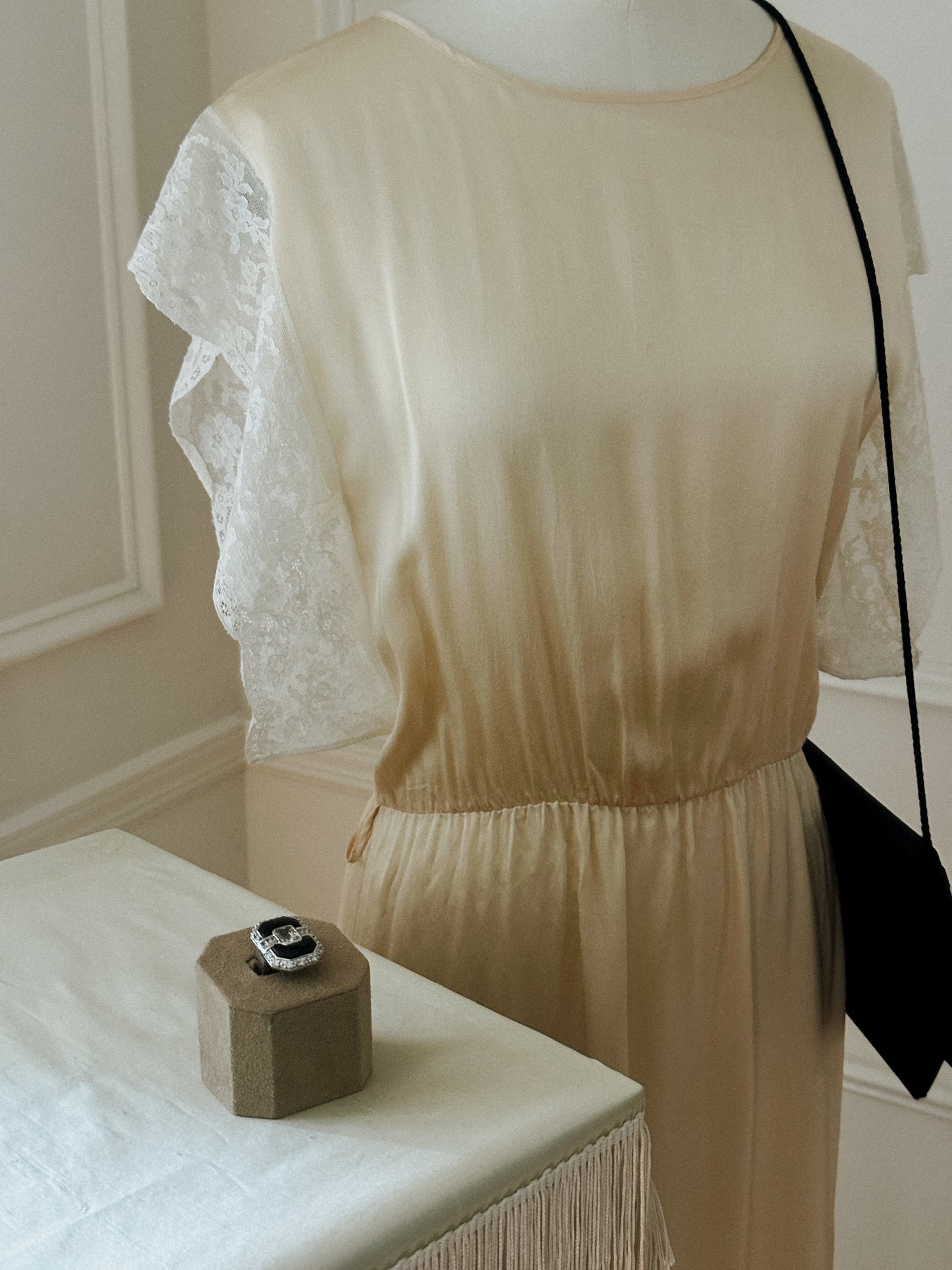 Nina Ricci Silk & Lace Dress