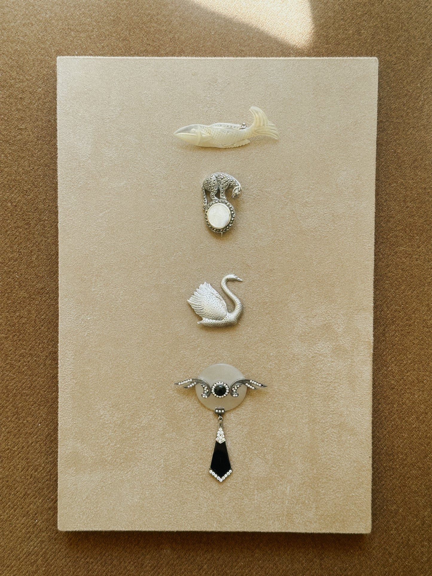 Sterling Silver Swan Pin Brooch