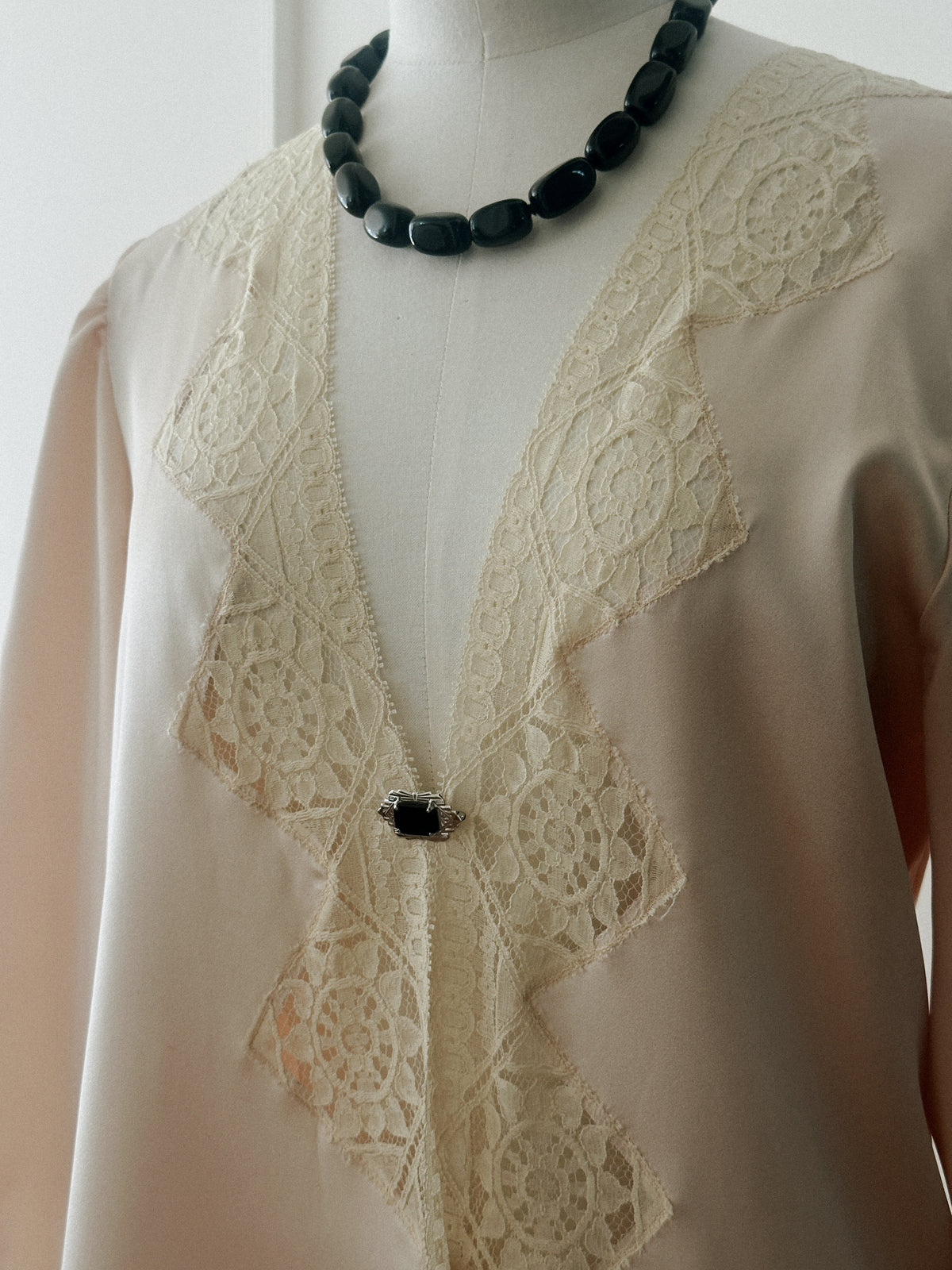 Christian Dior Satin and Lace House Robe