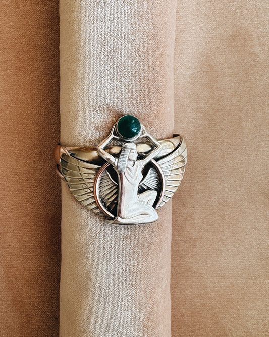 Egyptian Revival Cuff Bracelet