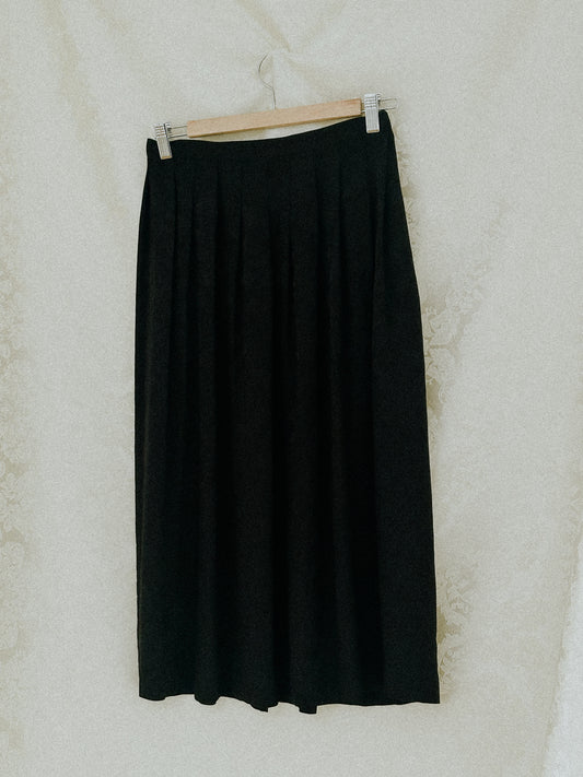 Pleated Silk Skirt