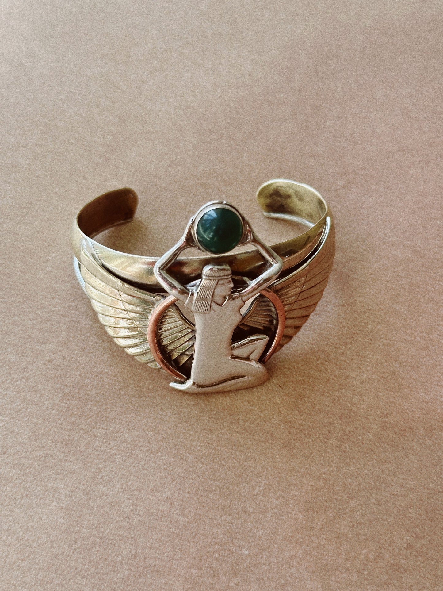 Egyptian Revival Cuff Bracelet