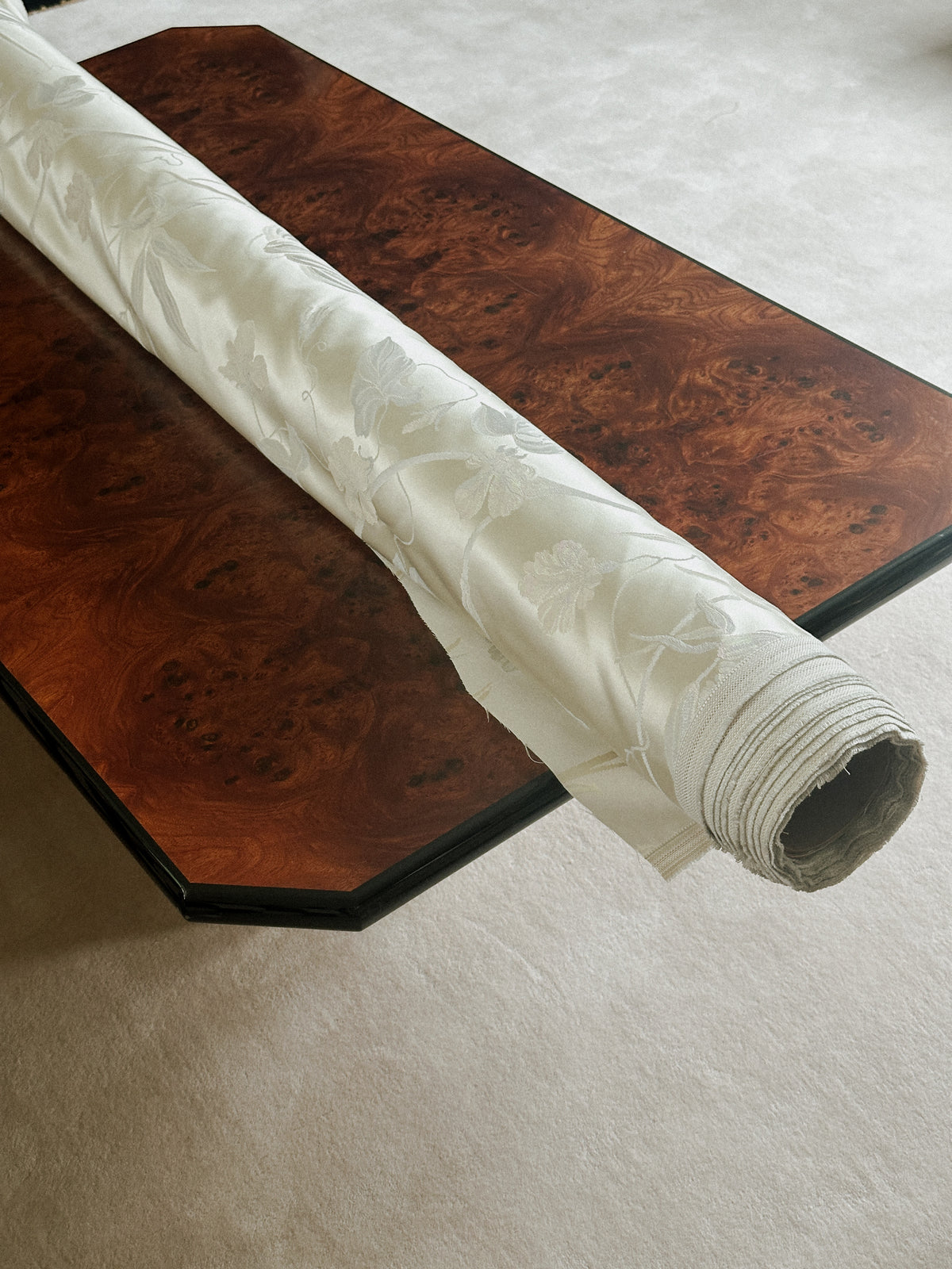 Italian Satin Brocade Fabric