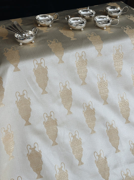 Satin Amphora Motif Fabric