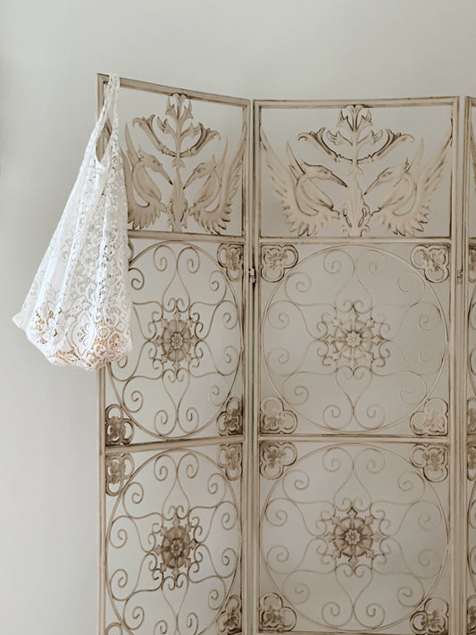 Upcycled Lace Market Bag