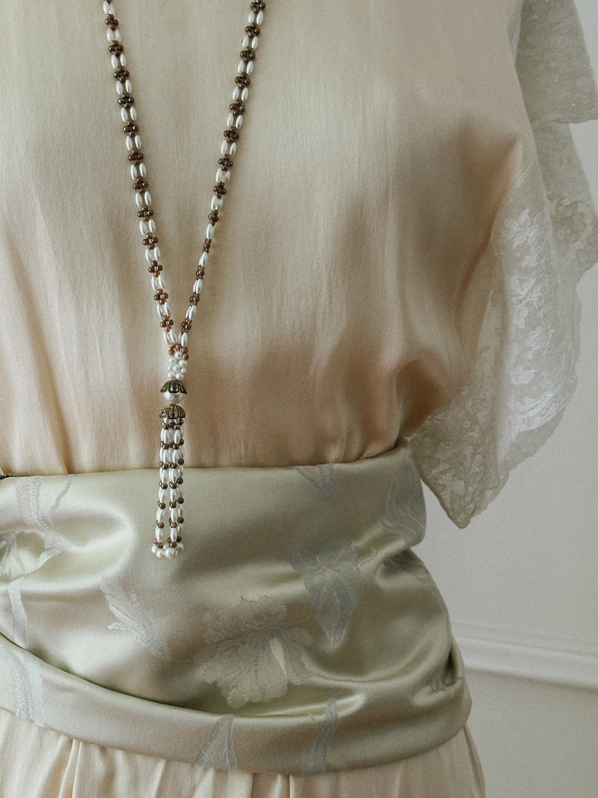 Beaded Tassel Necklace