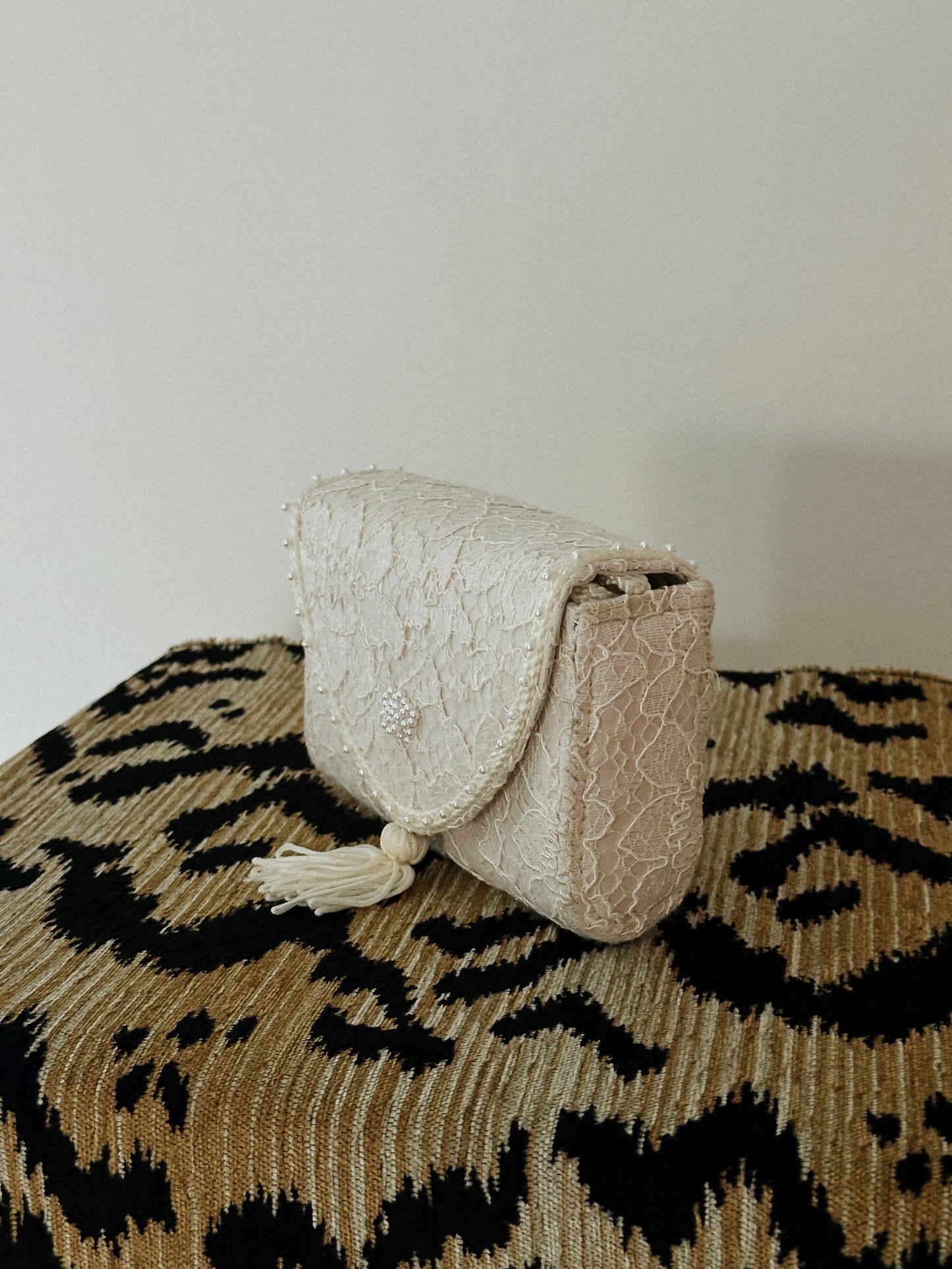 Ivory Lace and Satin Purse