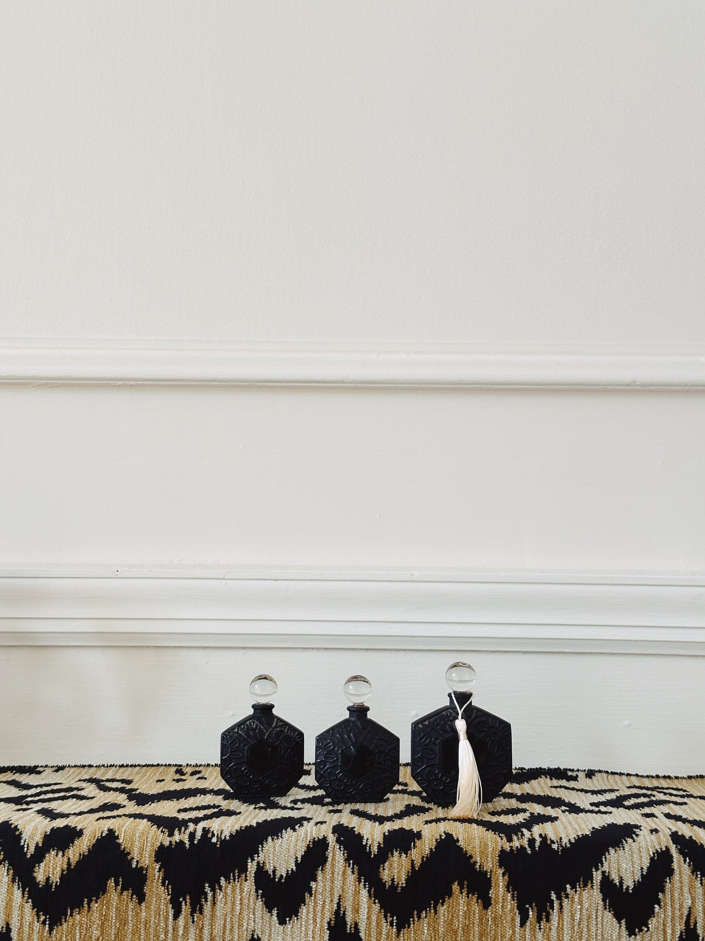 Set of Three Art Deco Scent Bottles