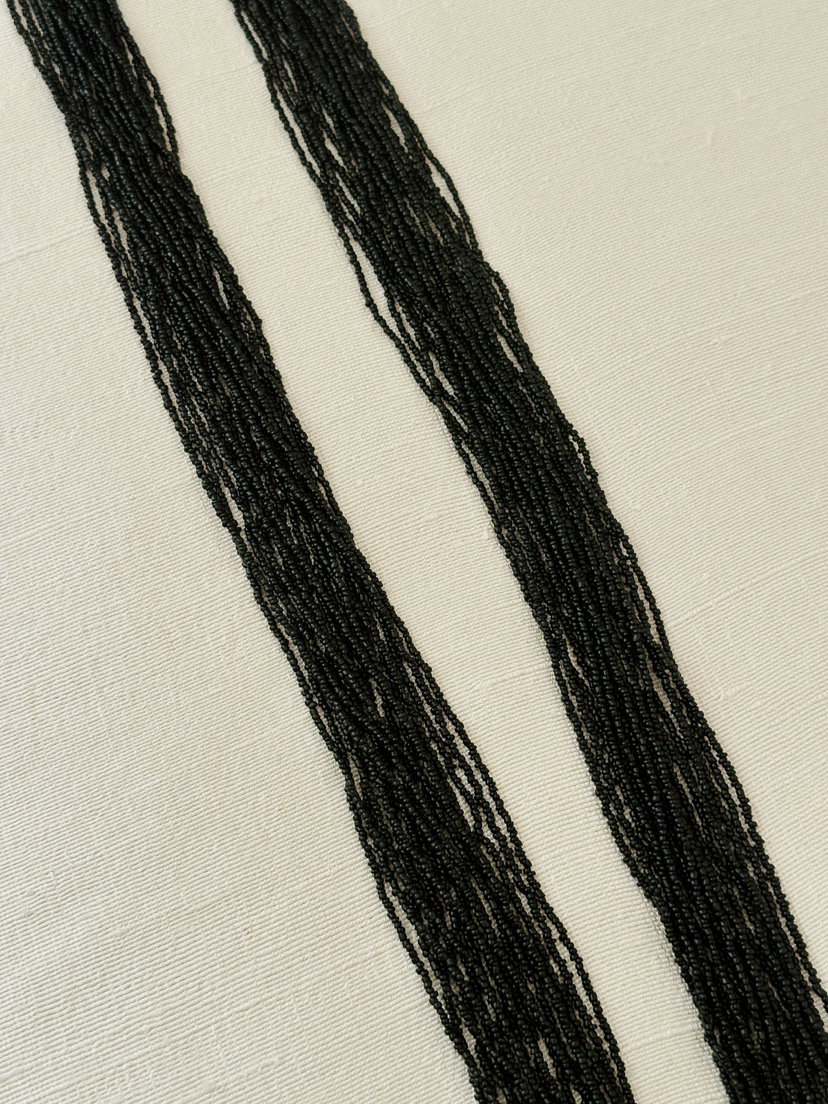 1930s Black Glass Bead Necklace