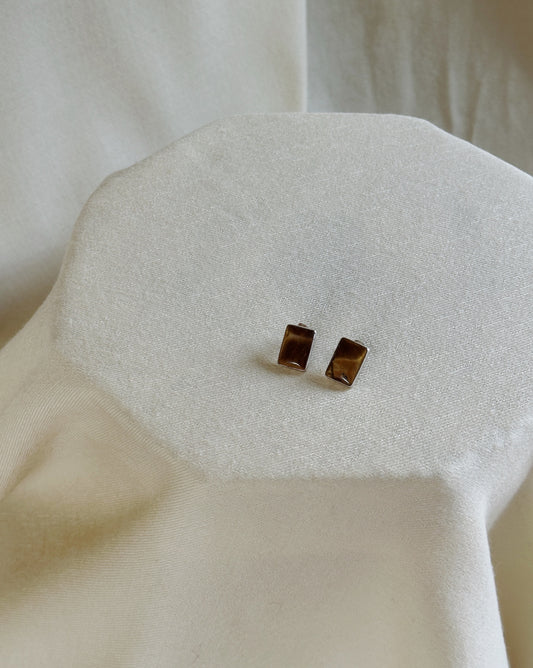 Sterling and Tiger’s Eye Earrings