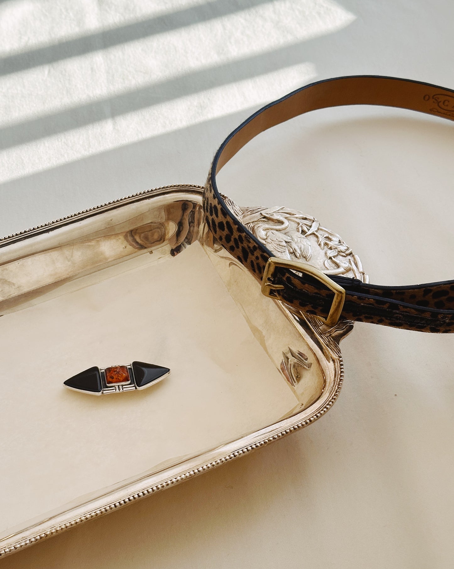 Pony Hair Oscar de la Renta Belt 