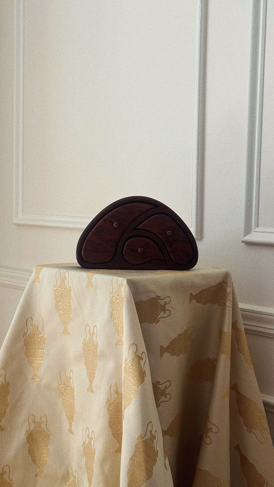 Rosewood Burl and Mahogany Jewelry Box