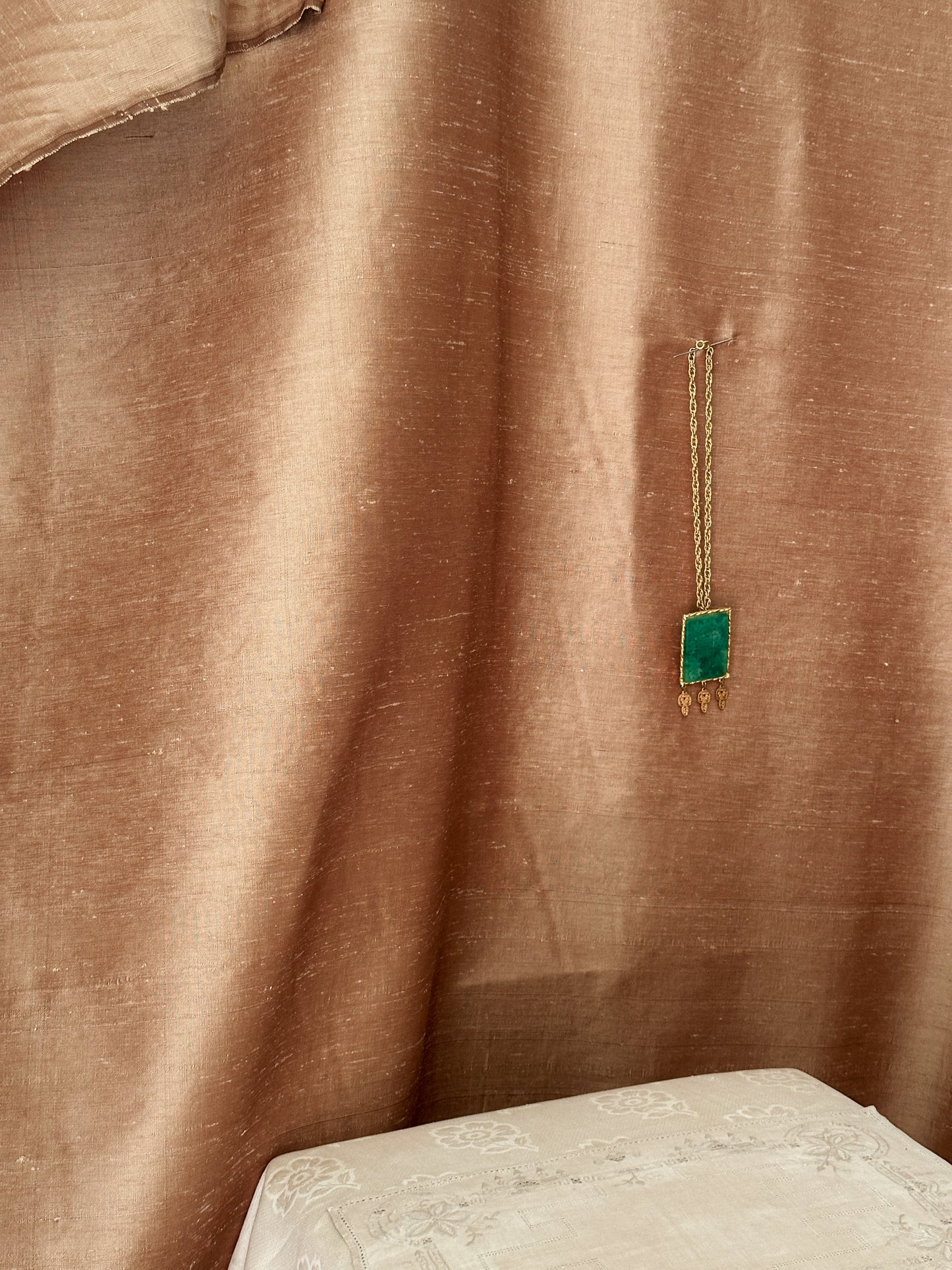 Jade Like Pendant Necklace