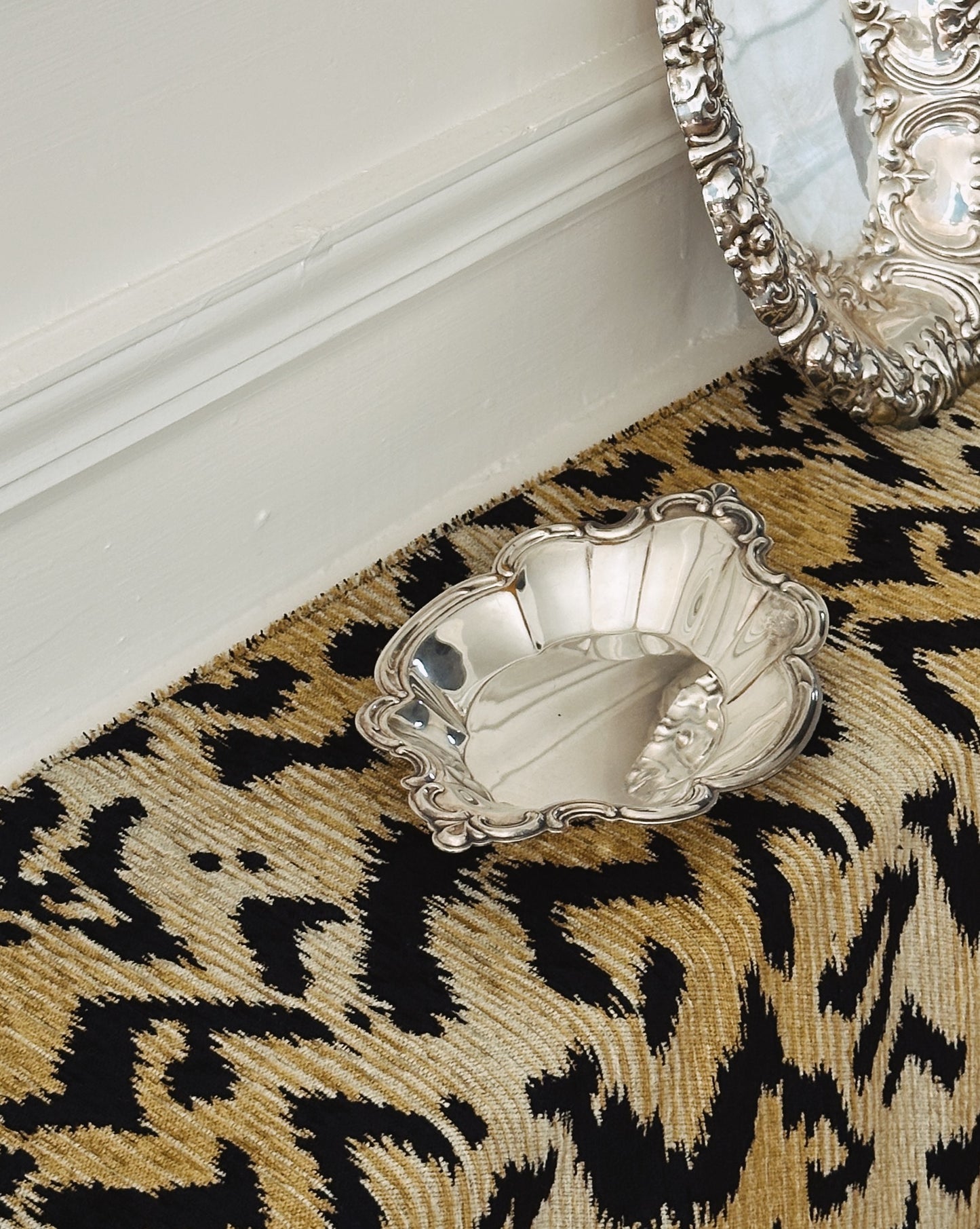 Scalloped Edge Silver Dish