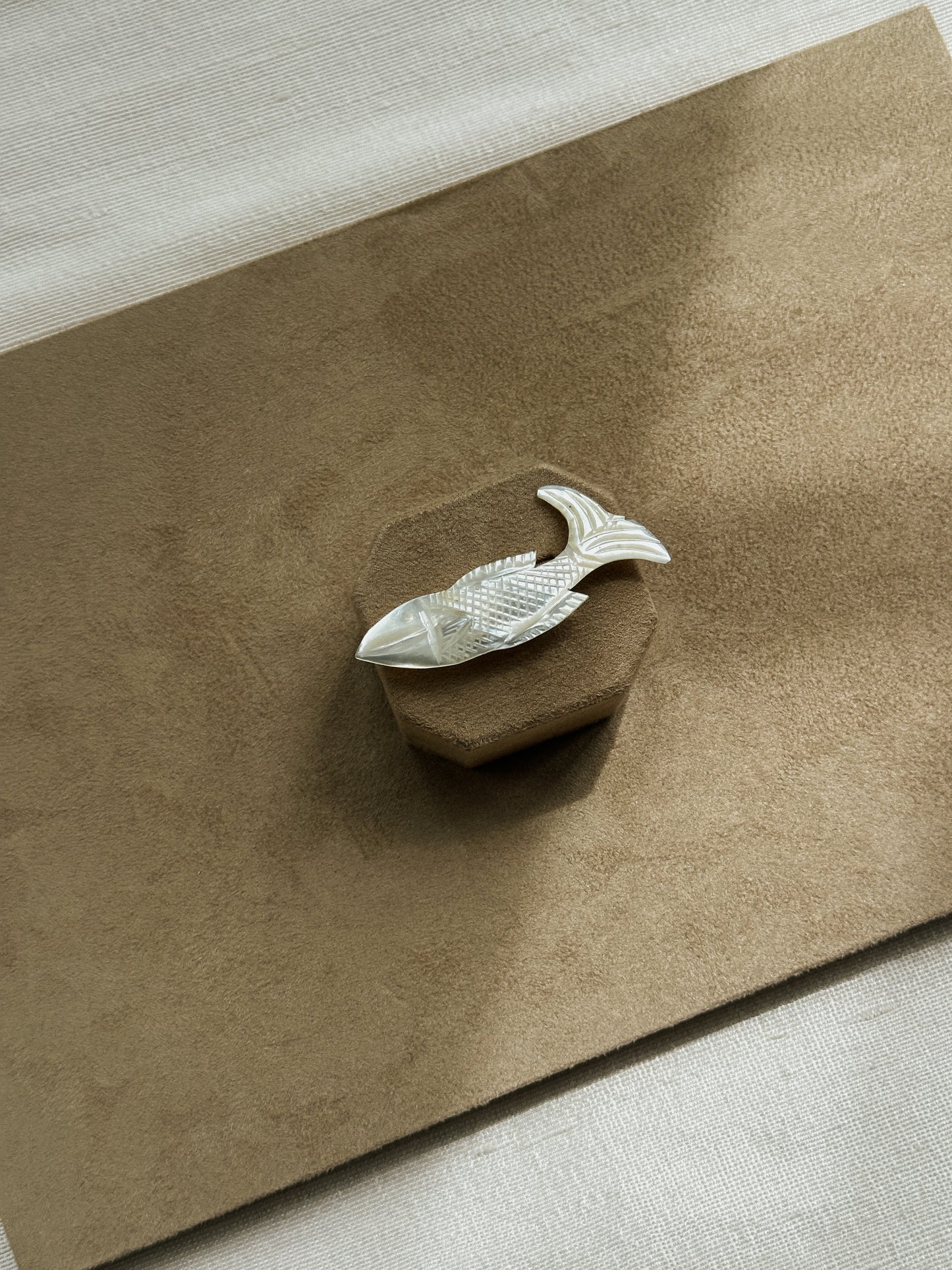 Mother of Pearl Fish Brooch