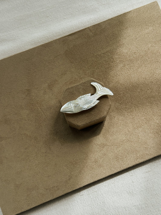 Mother of Pearl Fish Brooch