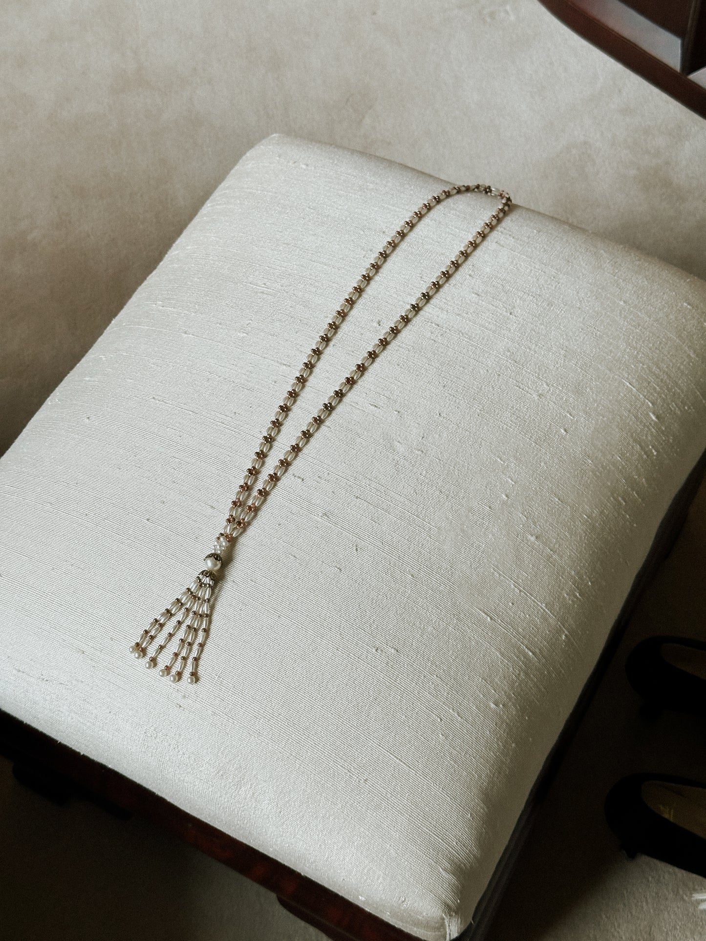 Beaded Tassel Necklace
