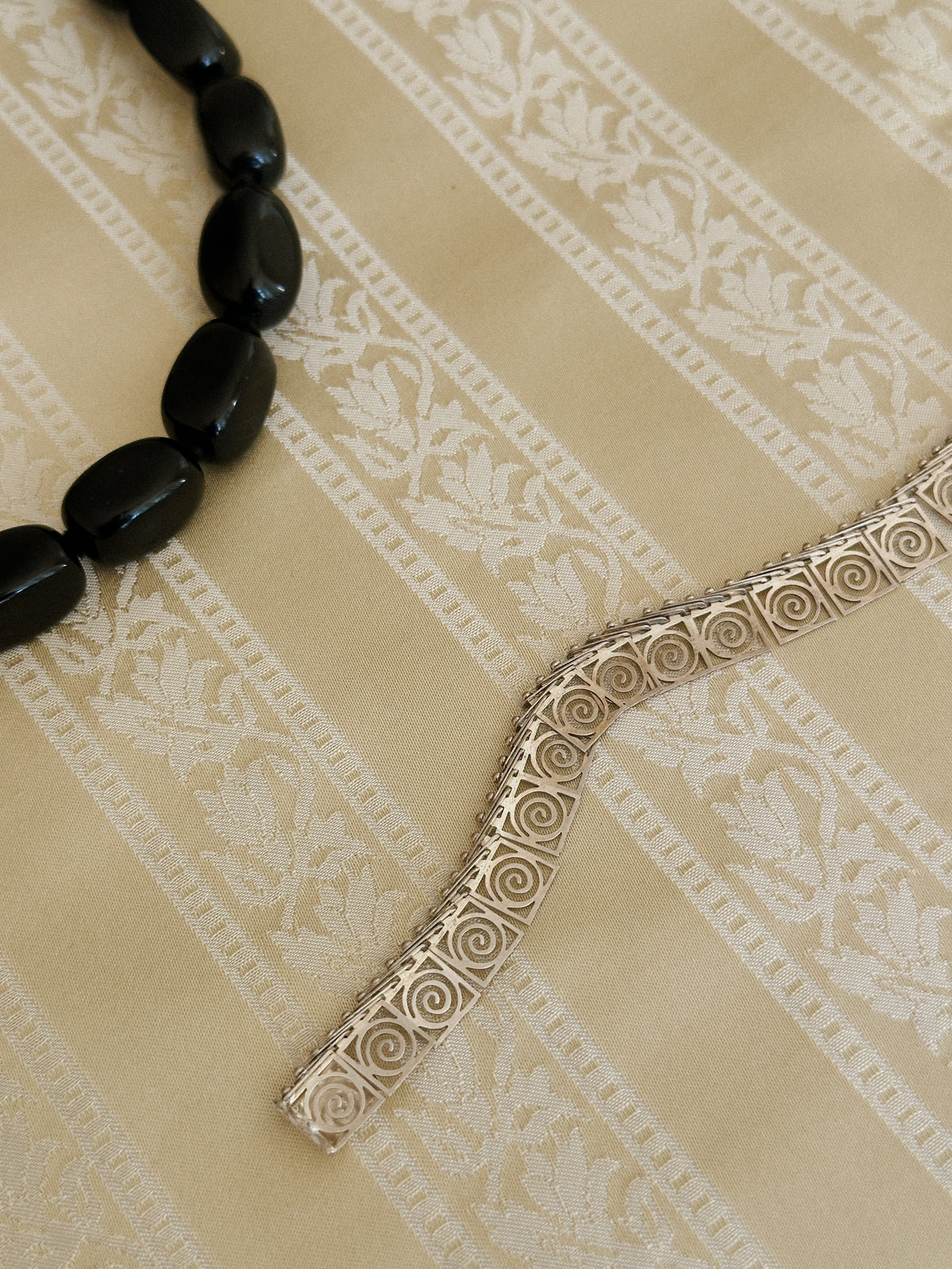 Black Onyx Beaded Necklace