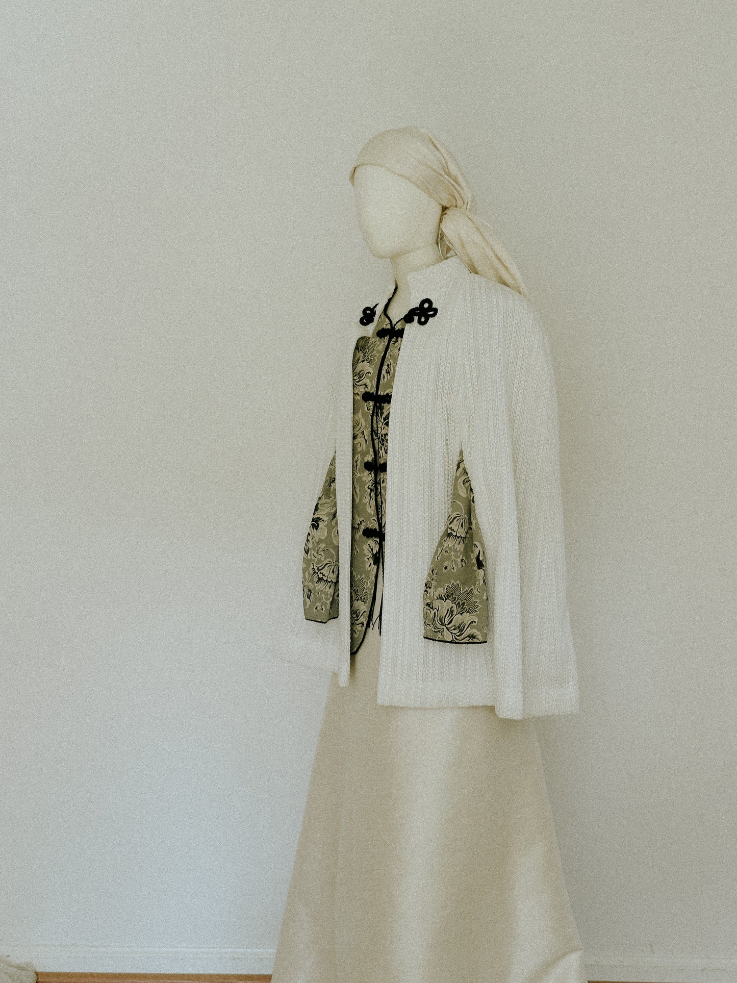 White Knitted Cape