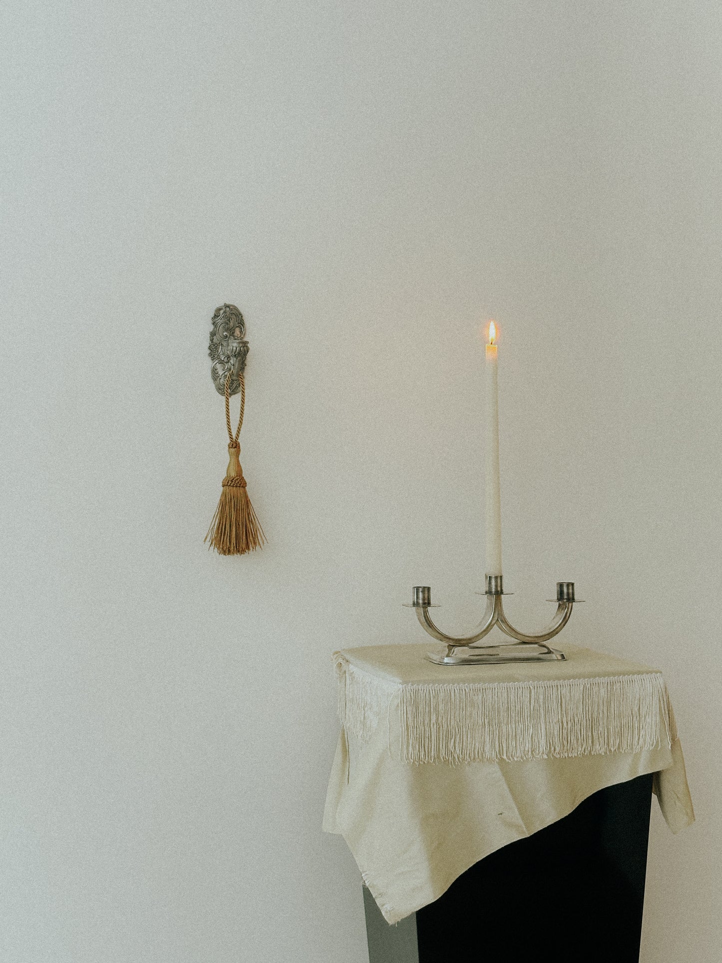 Mid-Century Silver Plated Candelabra 