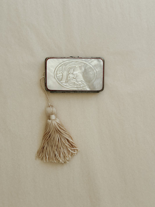 Rare Antique Mother of Pearl Coin Purse