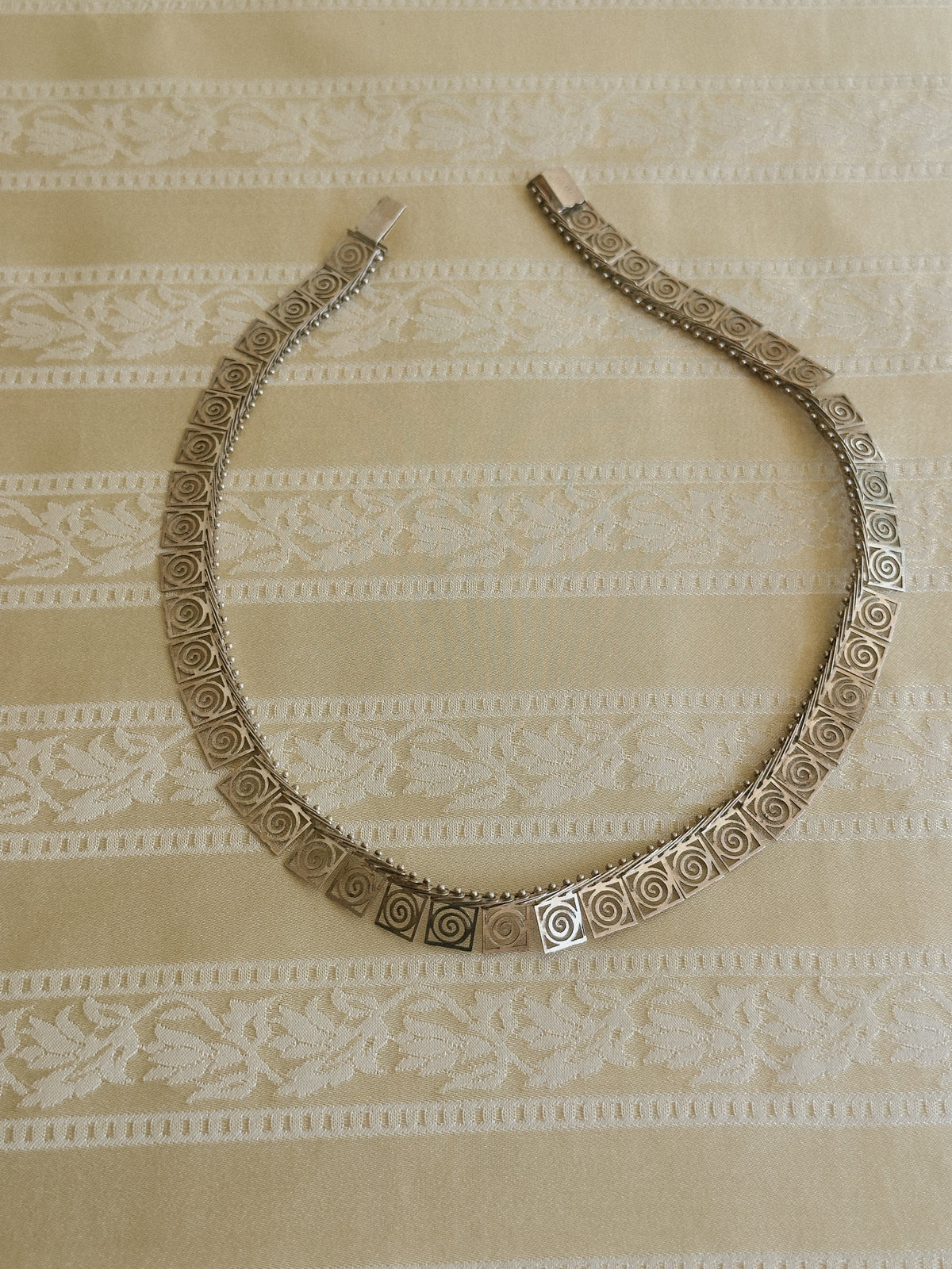 Sterling Silver Spiral Necklace
