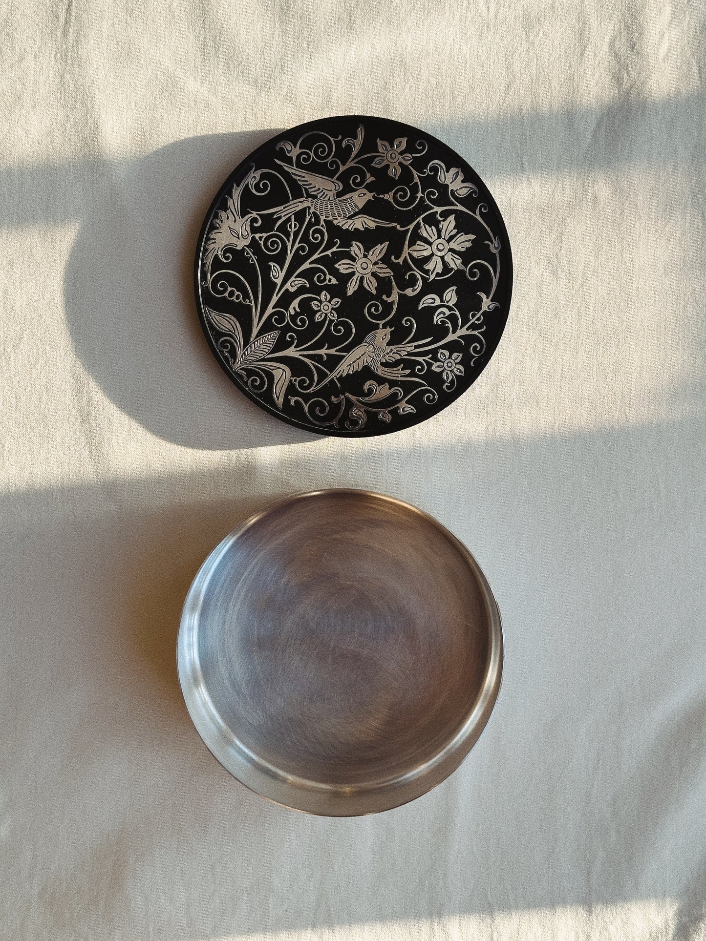 Silver Plated Inlay Box