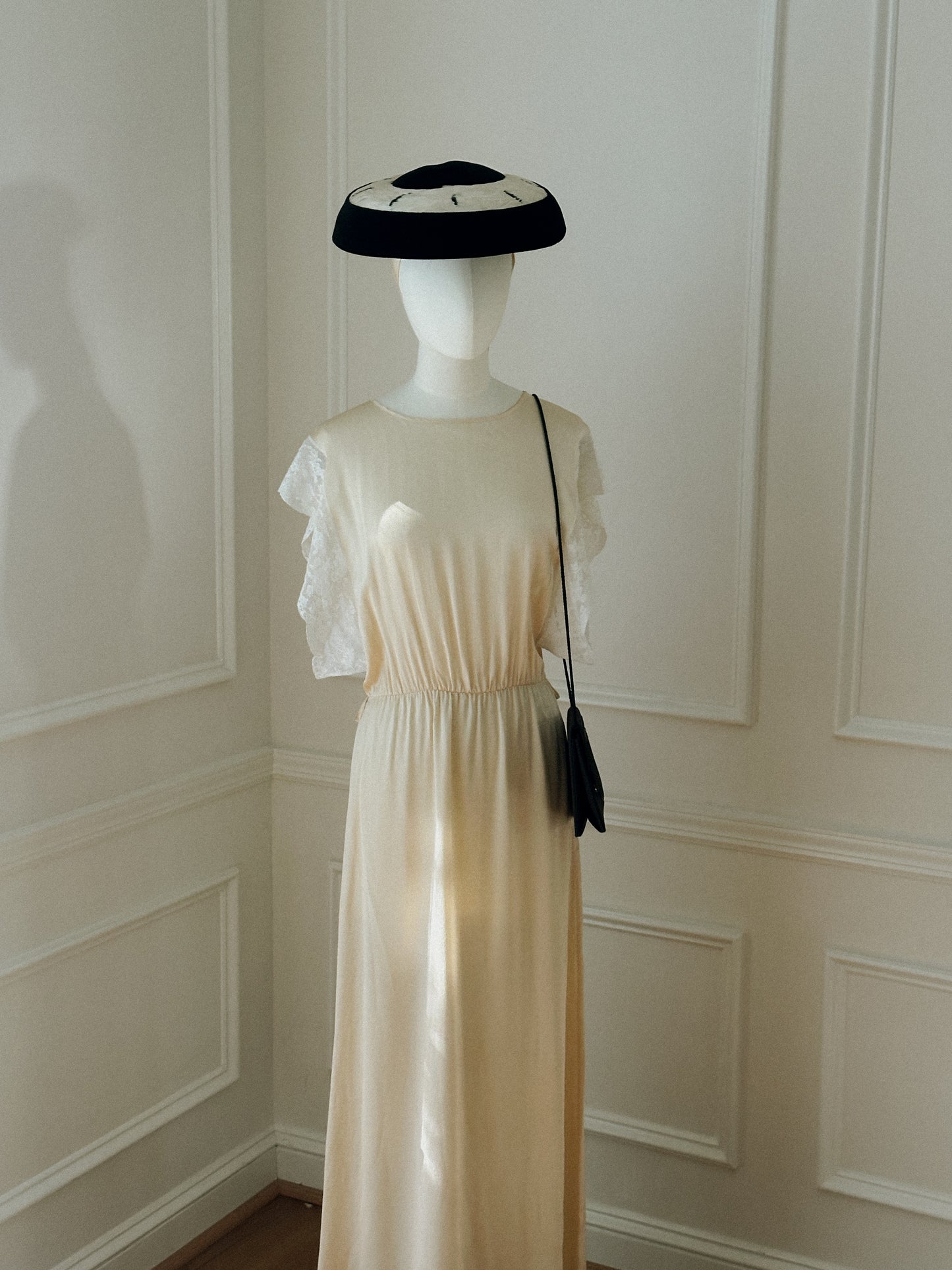 Nina Ricci Silk & Lace Dress 
