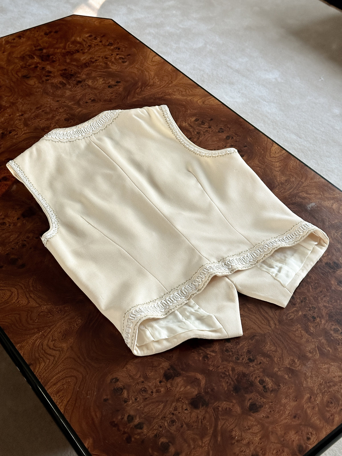 Escada Embroidered Wool Vest