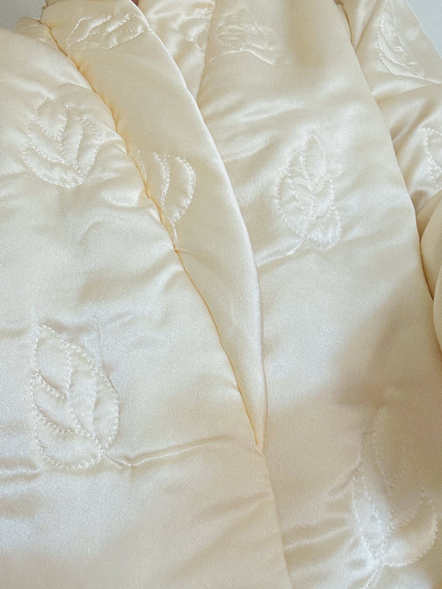 Lanvin Paris Quilted Silk Hostess Coat