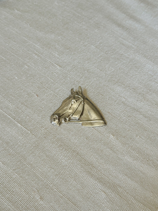 Sterling Silver Horse Head Brooch