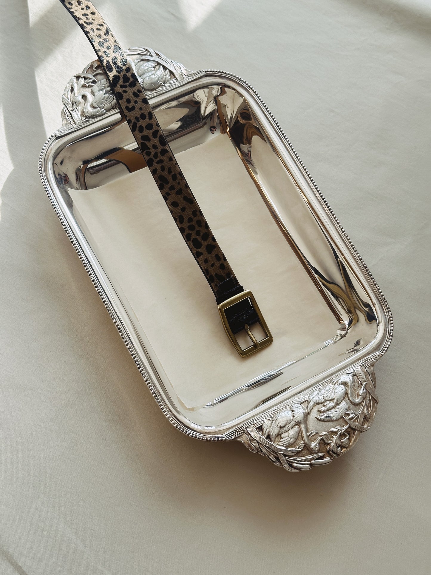 Pony Hair Oscar de la Renta Belt 