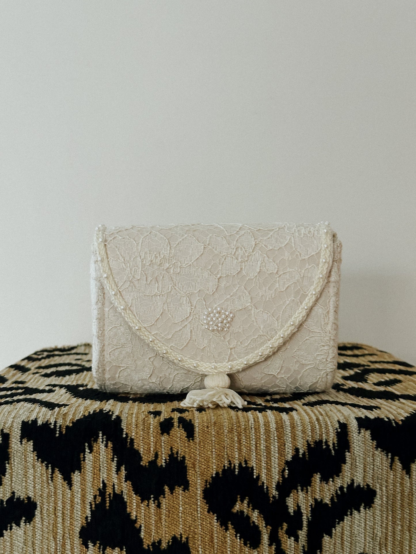 Ivory Lace and Satin Purse