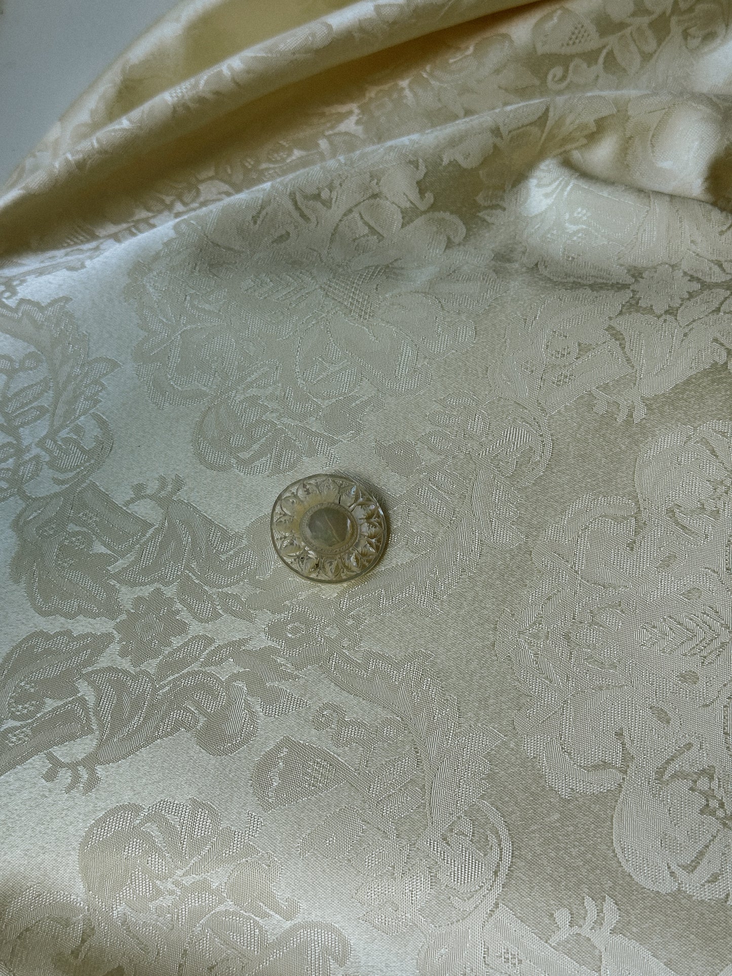 Carved Mother of Pearl Brooch