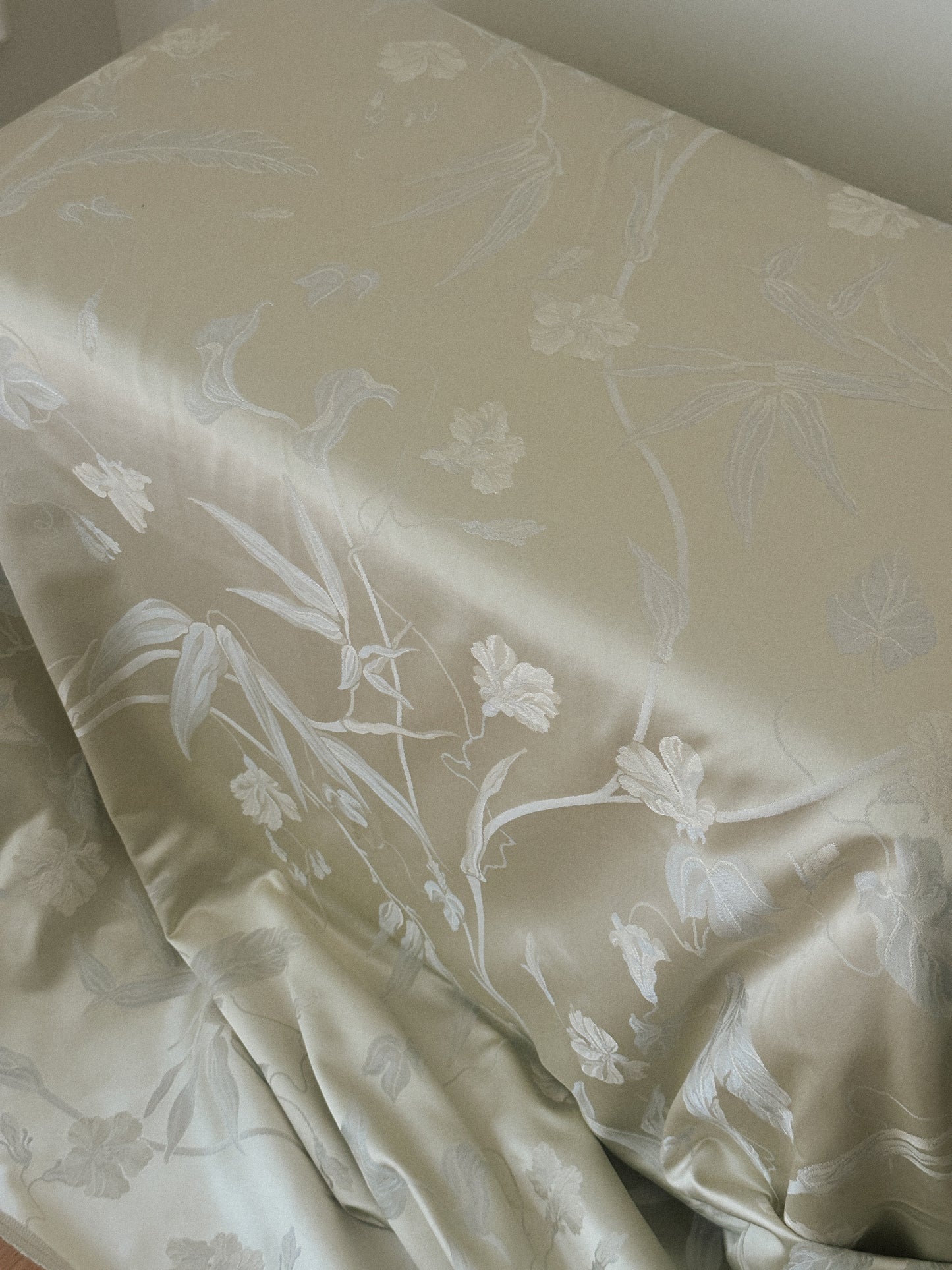 Italian Satin Brocade Fabric