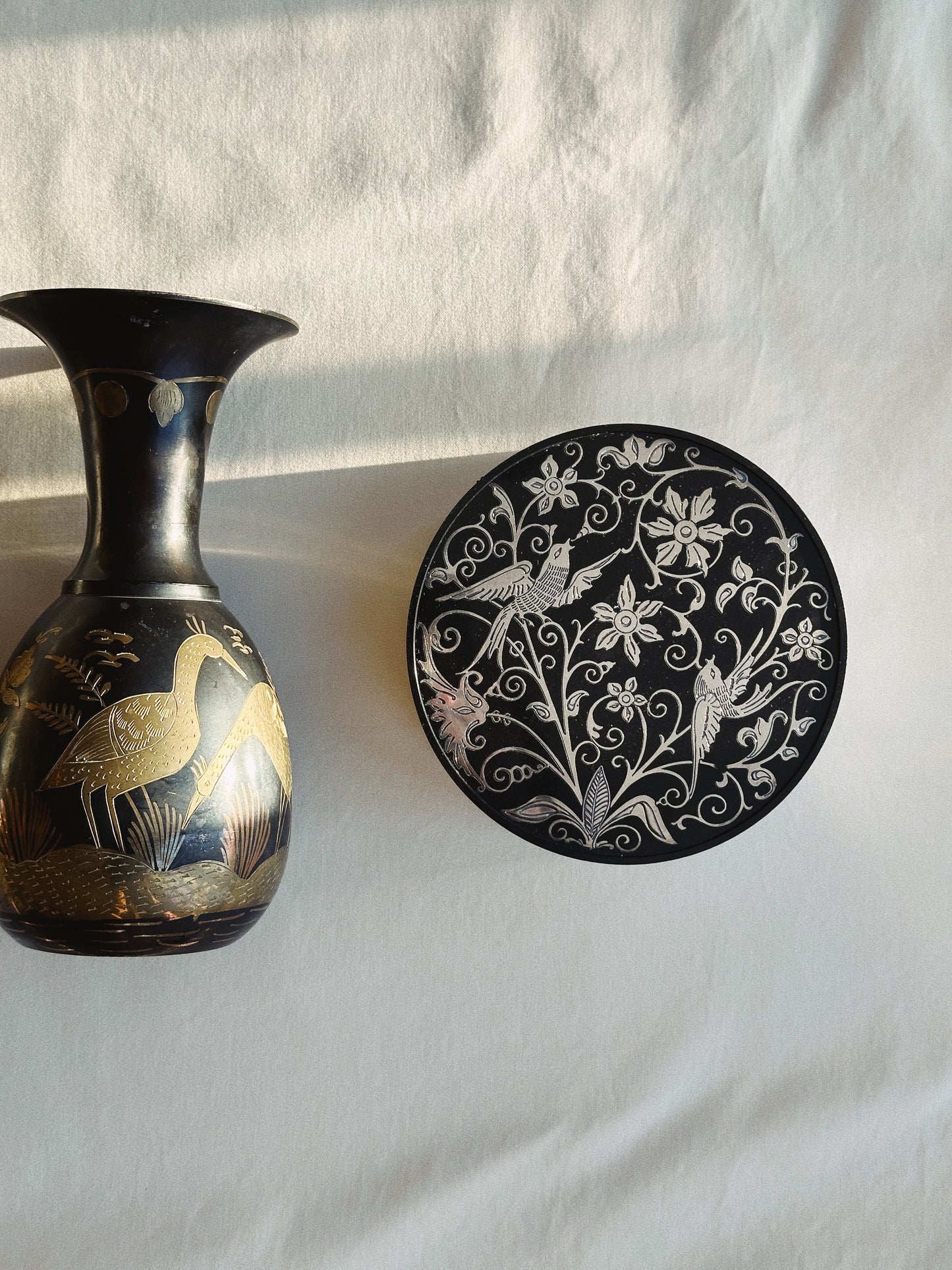 Silver Plated Inlay Box