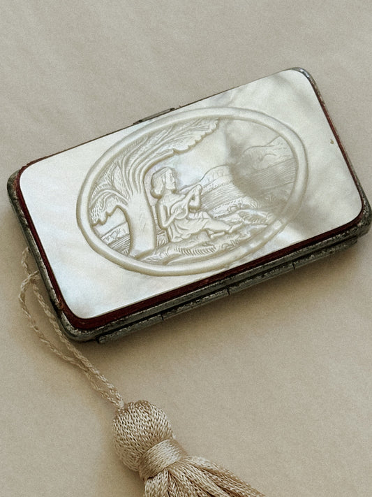Rare Antique Mother of Pearl Coin Purse