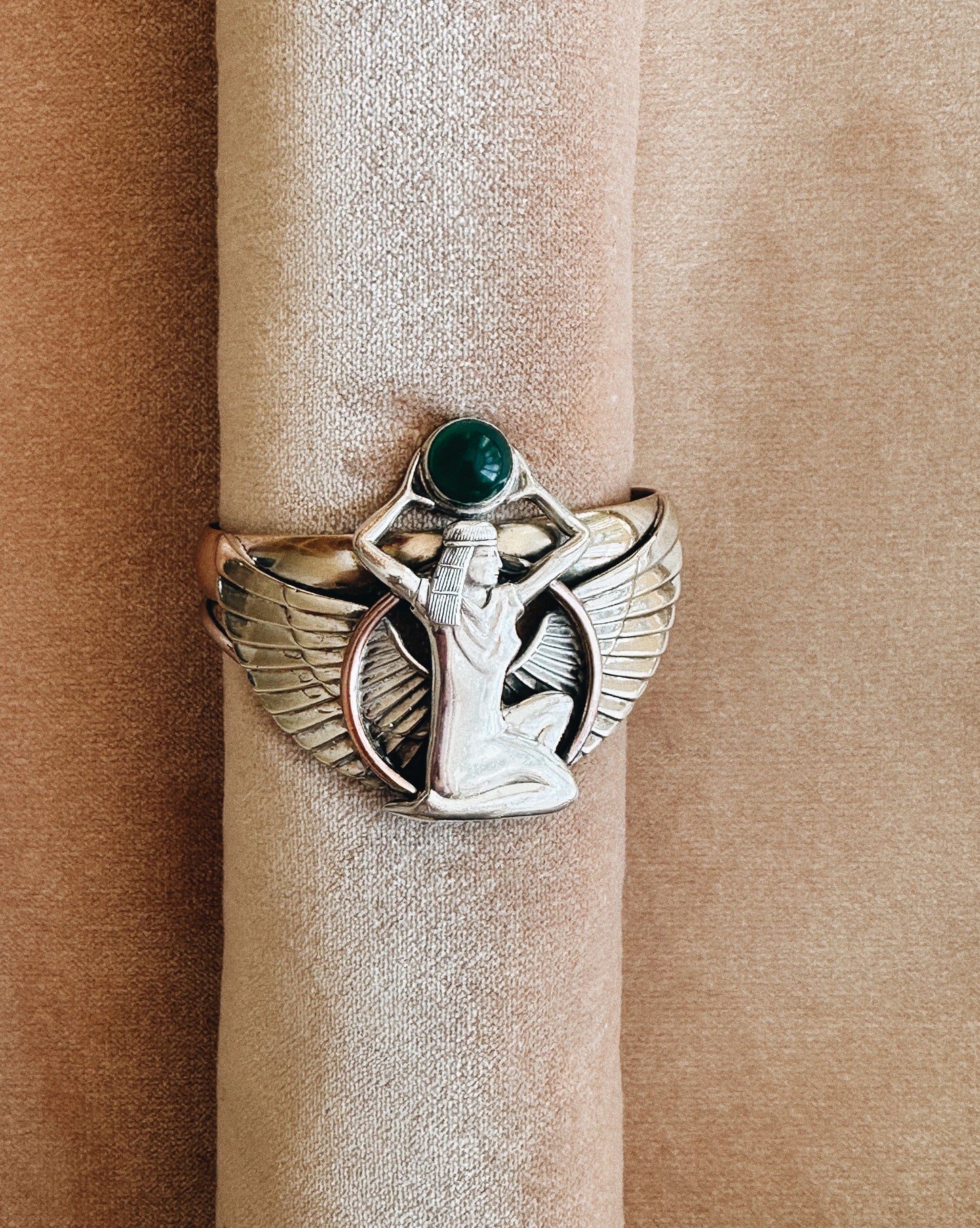 Egyptian Revival Cuff Bracelet