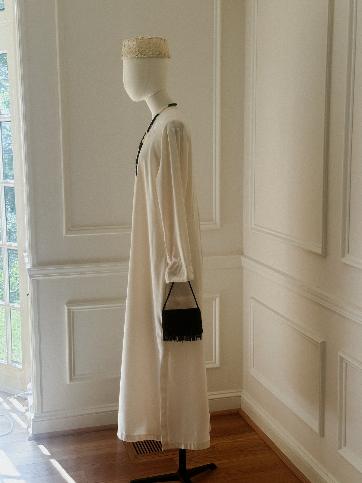 Oscar de la Renta Satin Kaftan Robe
