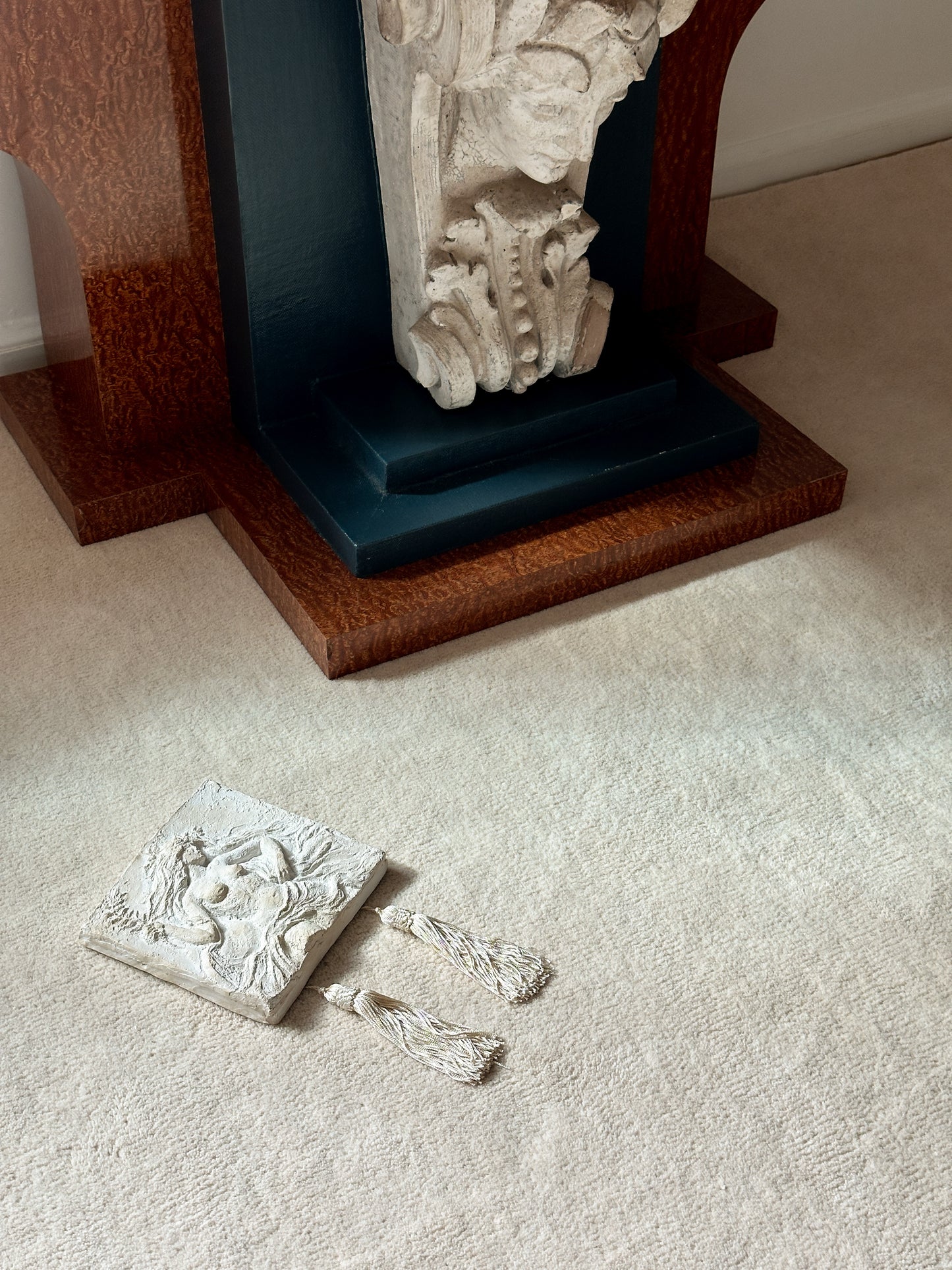 Plaster Female Form Wall Plaque