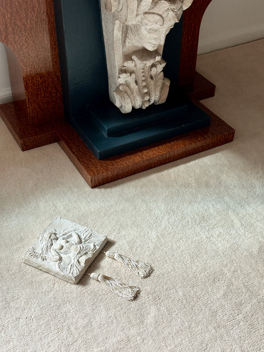 Plaster Female Form Wall Plaque
