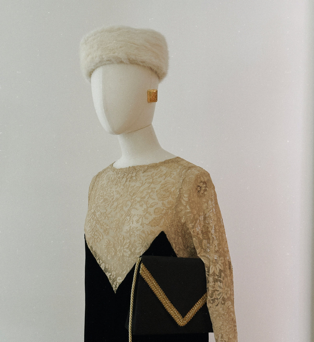 Gold Tone Rectangular Earrings