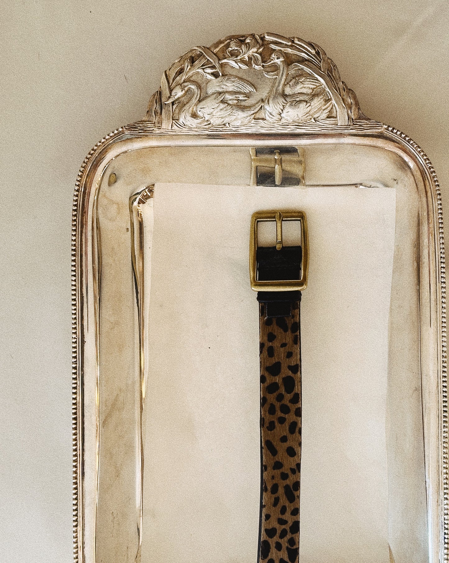 Pony Hair Oscar de la Renta Belt 