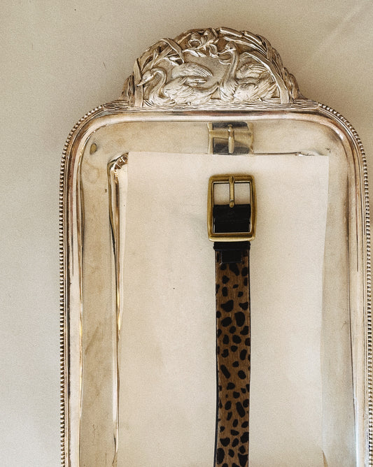 Pony Hair Oscar de la Renta Belt 