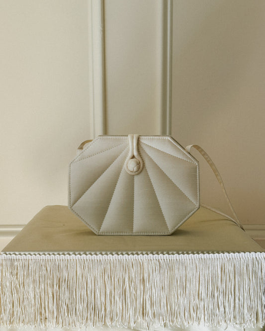 Ivory Thai Silk Purse 