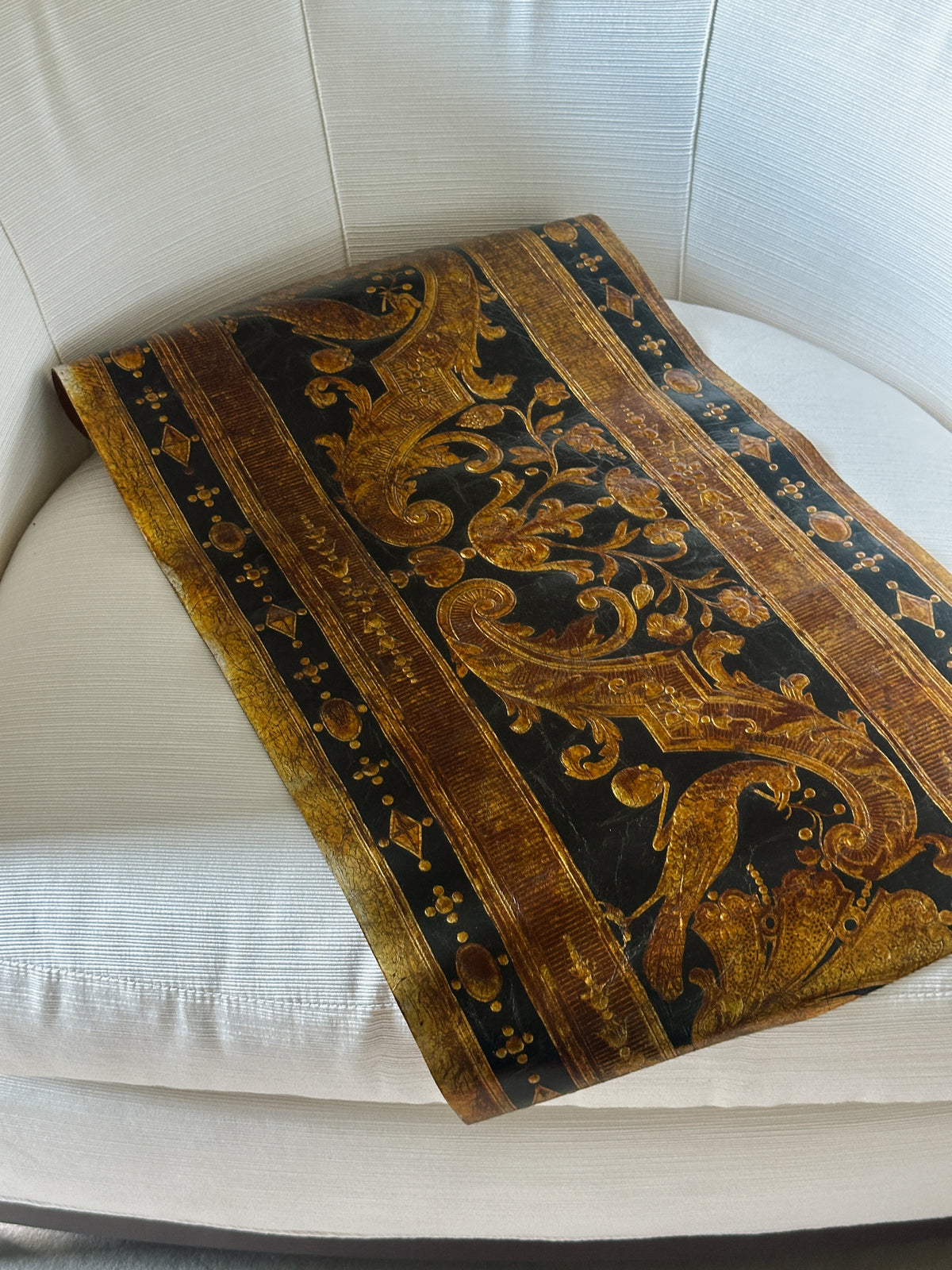 Lutson Goudleder French Gilt Leather Panel