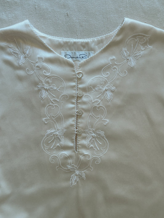 Oscar de la Renta Satin Kaftan Robe