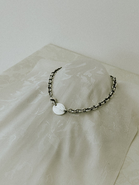 Tiffany & Co. “Return to Tiffany” Sterling Silver Necklace 