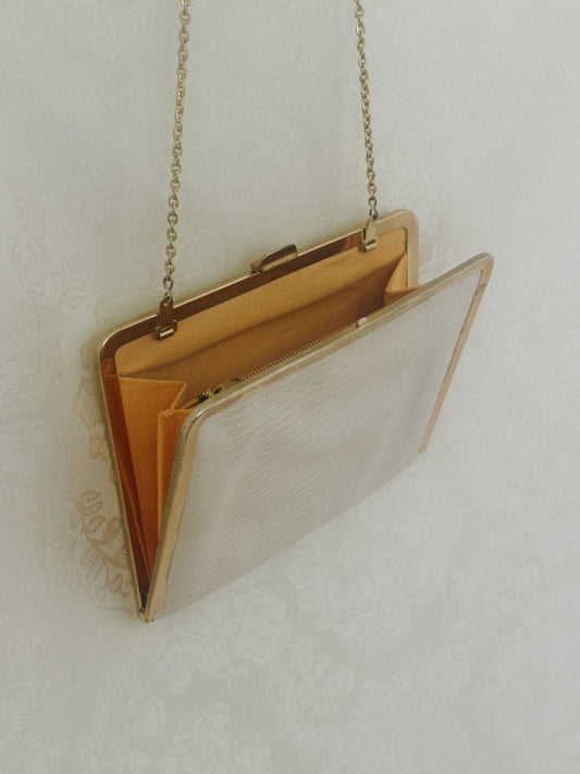Ivory Reptile Purse