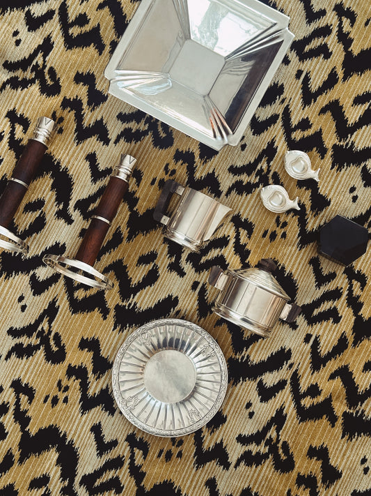 Silver plated Gallia dish by Christofle